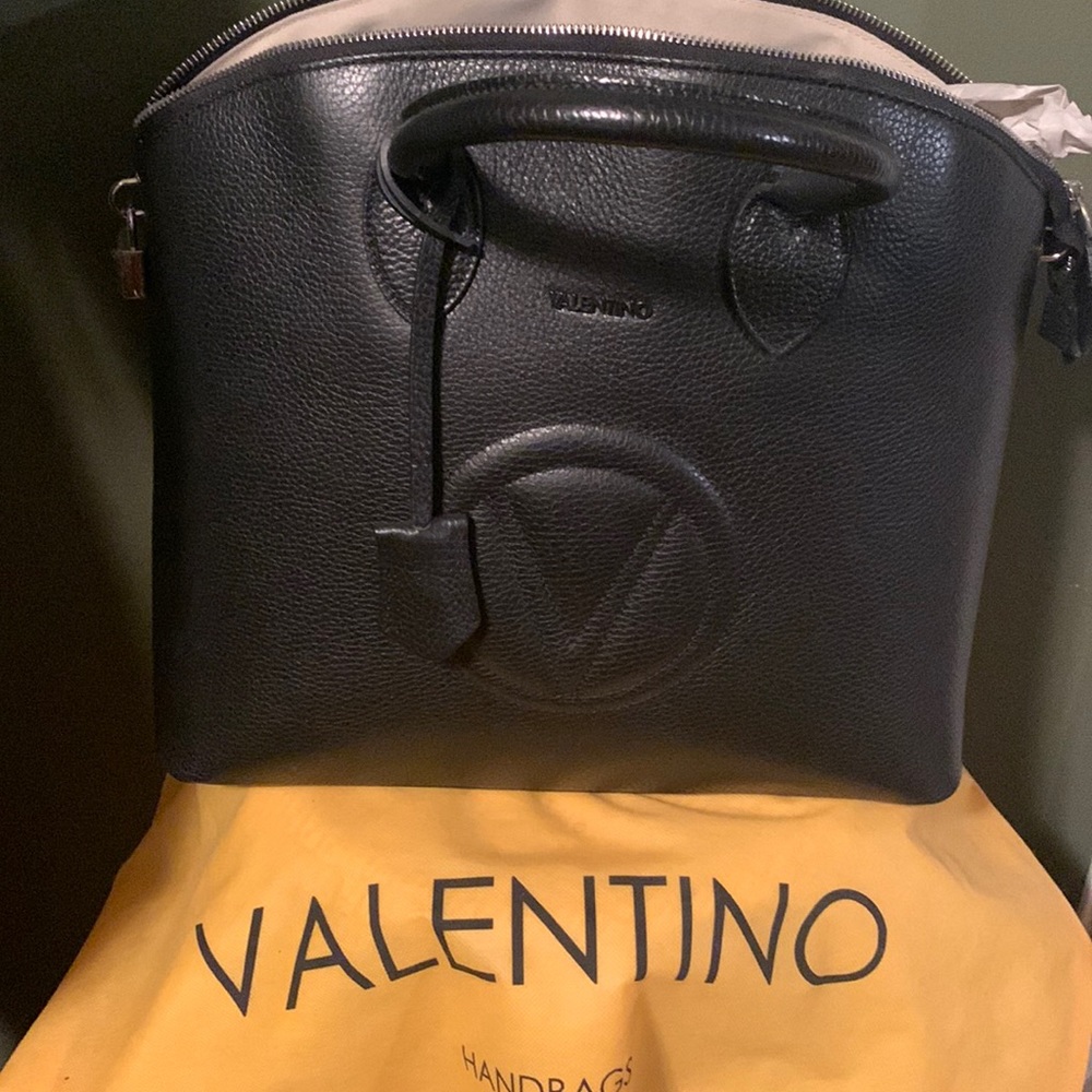 Designer Genuine Black Crossbody Bag, used once, in very good condition.